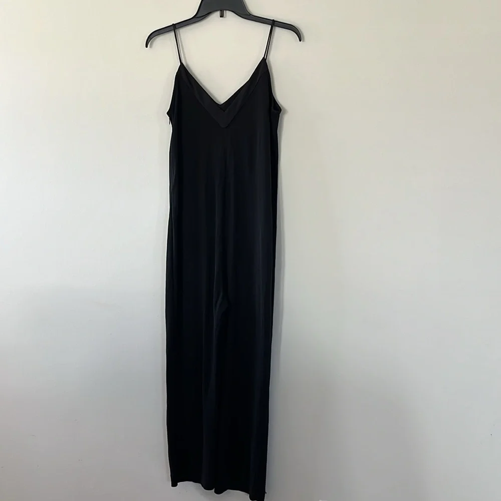 Mango Black Spaghetti Straps Jumpsuit Sz XS/S - Picture 8 of 12